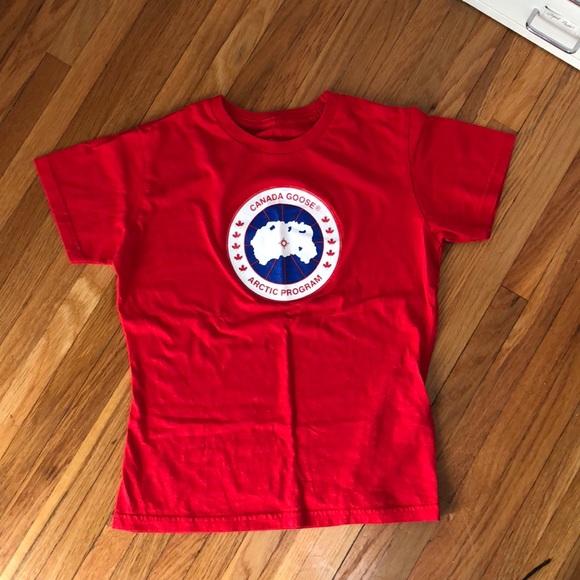 red canada goose t shirt red canada goose t shirt